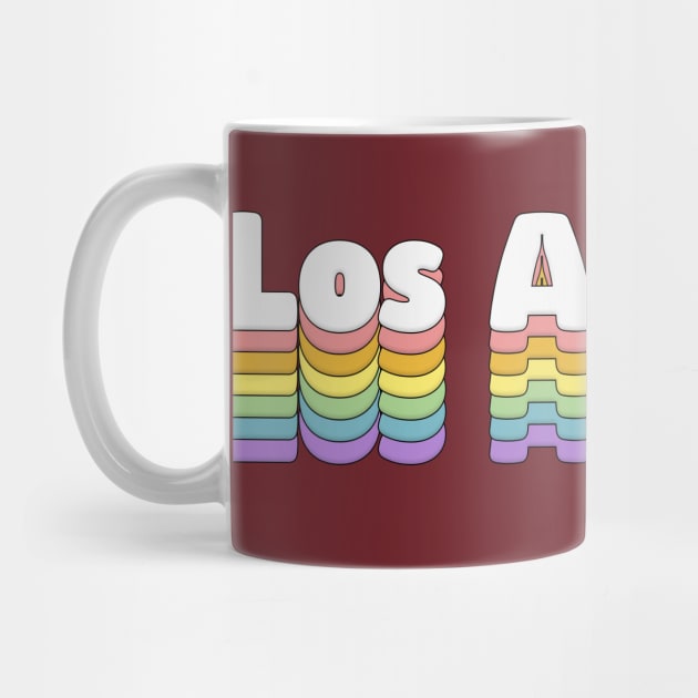 Los Angeles // Retro Typography Design by DankFutura